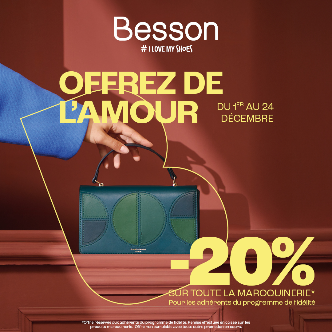 Shopping Promenade - –20% sur la maroquinerie chez Besson - reseaux sociaux 1080x1080 2 - 2 Shopping Promenade - –20% sur la maroquinerie chez Besson - reseaux sociaux 1080x1080 2 - 1