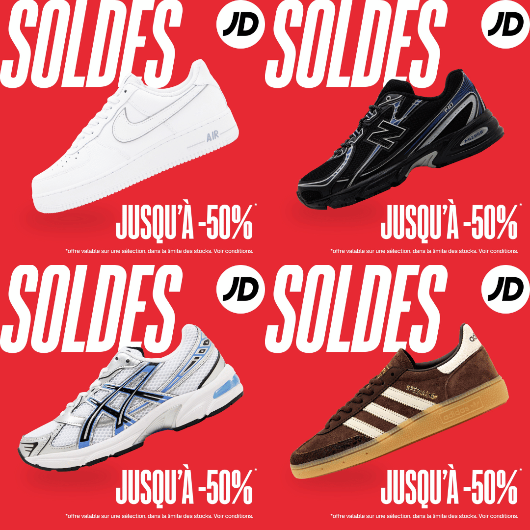 Shopping Promenade - Jusqu'à -50% chez JD Sports ! - actu jd visuel web layout - 1